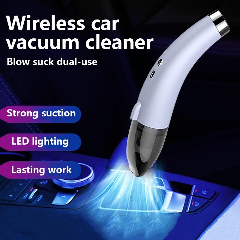 Car Vacuum Cleaner Handheld Small Portable Wireless Mini Vacuum Cleaner Household Blowing Suction Function Vacuums-Cleaners