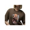 Jordan Printed Pattern Round Neck Casual Short Sleeve Drop Shoulder T-Shirt Women T-Shirt Brown FN5376-243