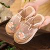 Women Mesh Embroidered Baotou Slippers Ethnic Style Breathable Flat sole Linen Outdoor Half slippers Casual Fisherman Shoes