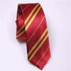 2024 New British Stripes Korean Version of The Tie Fashion Polyester Silk Tie