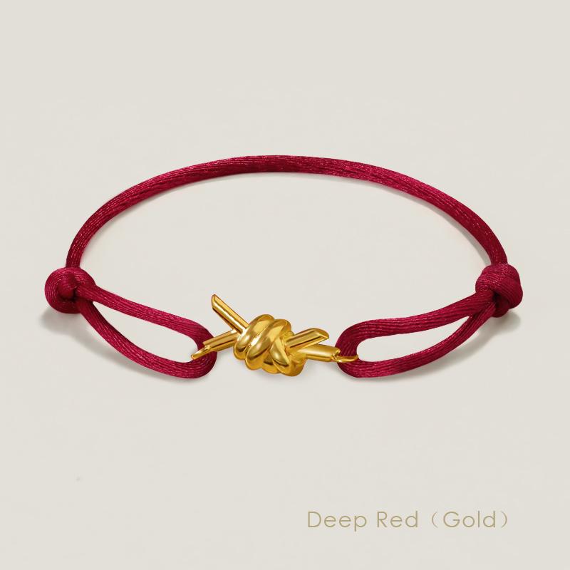 Classics KNOT Charm Bracelet For Women Lucky Red Silk Rope Adjustable Bracelets Femme Girls Fashion Jewelry Gift