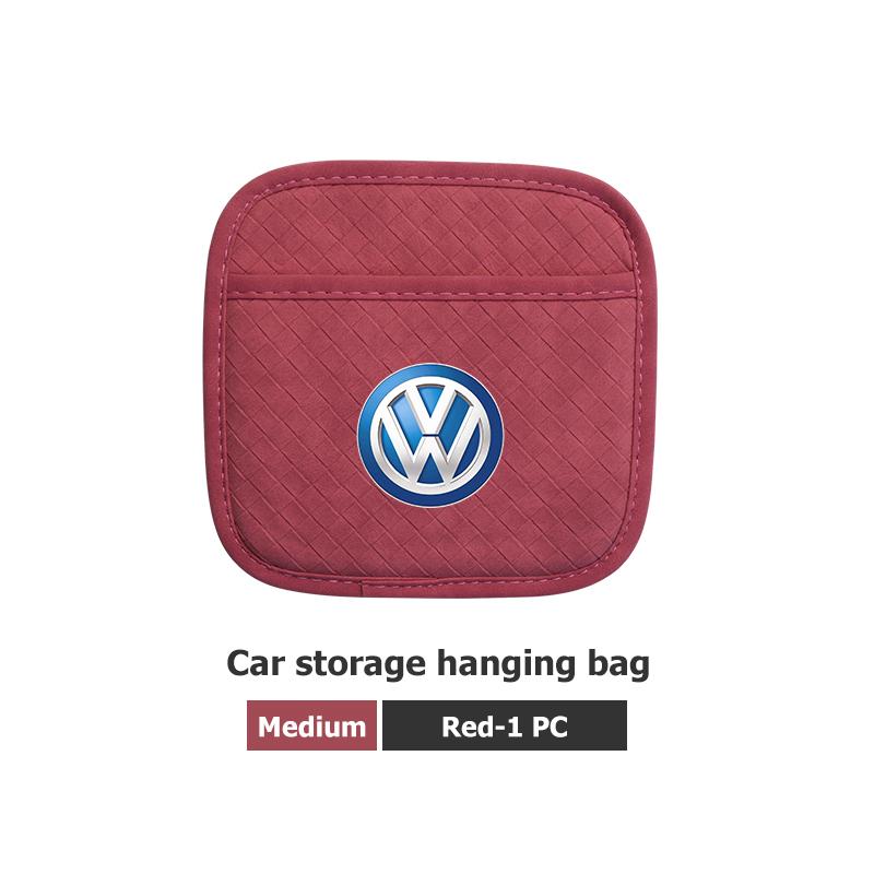 For Volkswagen VW Car Storage Hanging Bag Phone Key Card Pounch Pocket Passat Golf 4 5 6 Tiguan Polo Scirocco Jetta CC zg6