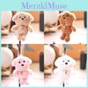 Soft Fabric Dog Plush Toy With Love Heart Pendant For Backpack And Keyring Use