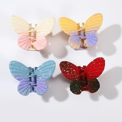 1PC Gradual Change Color Butterfly Elf Fashion Hair Clip, Women's Elegant Temperament Accessories Hair Accessories