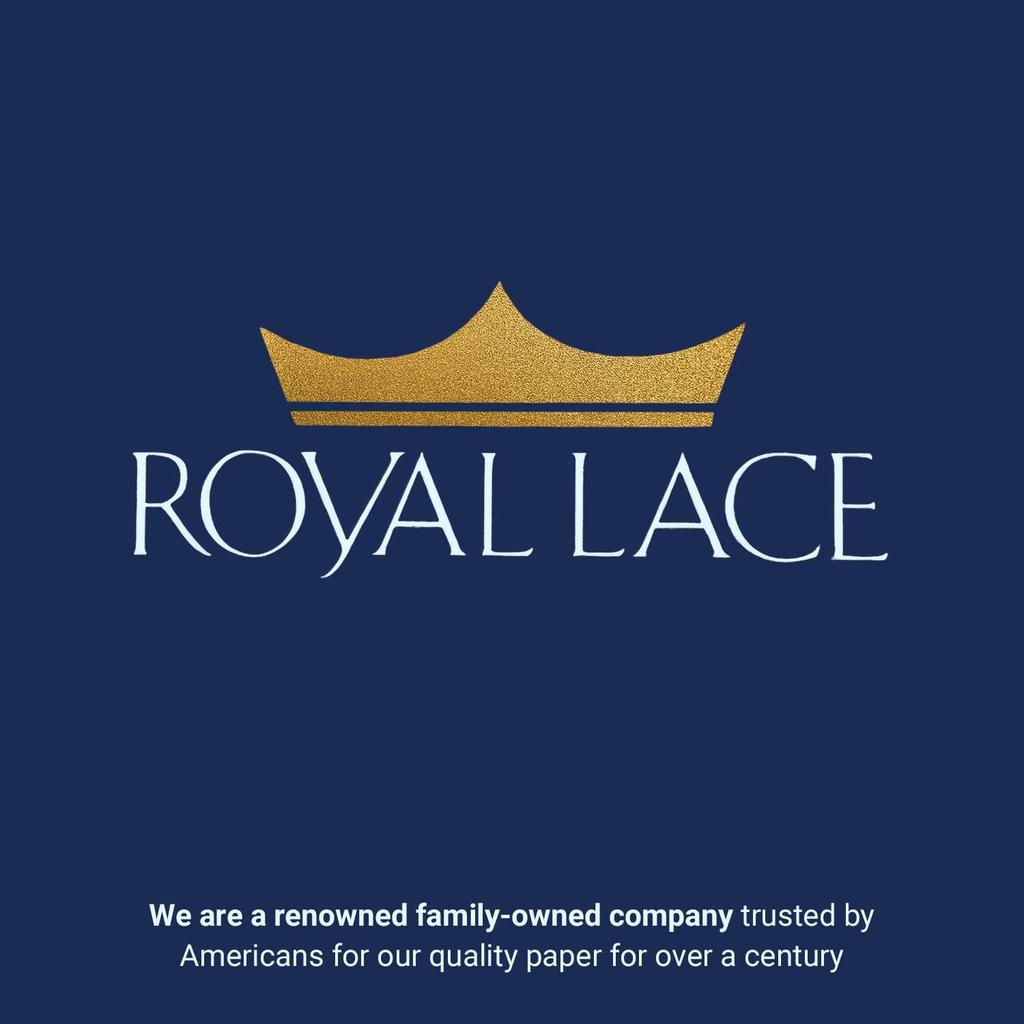 Royal Consumer Medallion Lace Round Paper Doilies, 10-Inch, Pack of 12 (B23005), White