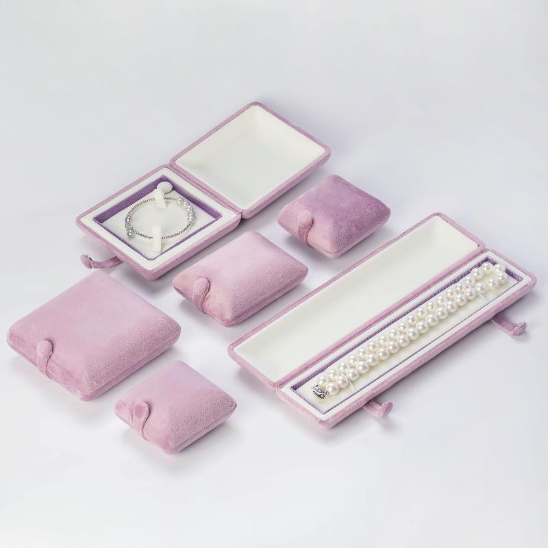 Velvet Ring Box Classical Earring Necklace Bangle/Bracelet Case Jewelry Gift Box For Wedding Jewelry Display Storage Box