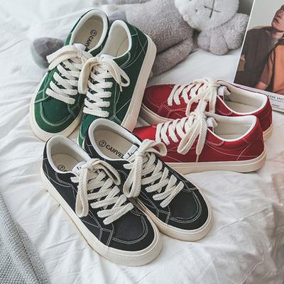 Flat Canvas Shoes Men's Summer Hundred White Shoes Students Lace Up Men's Shoes Couple Canvas Shoes Hundred Board Shoes Women's Shoes