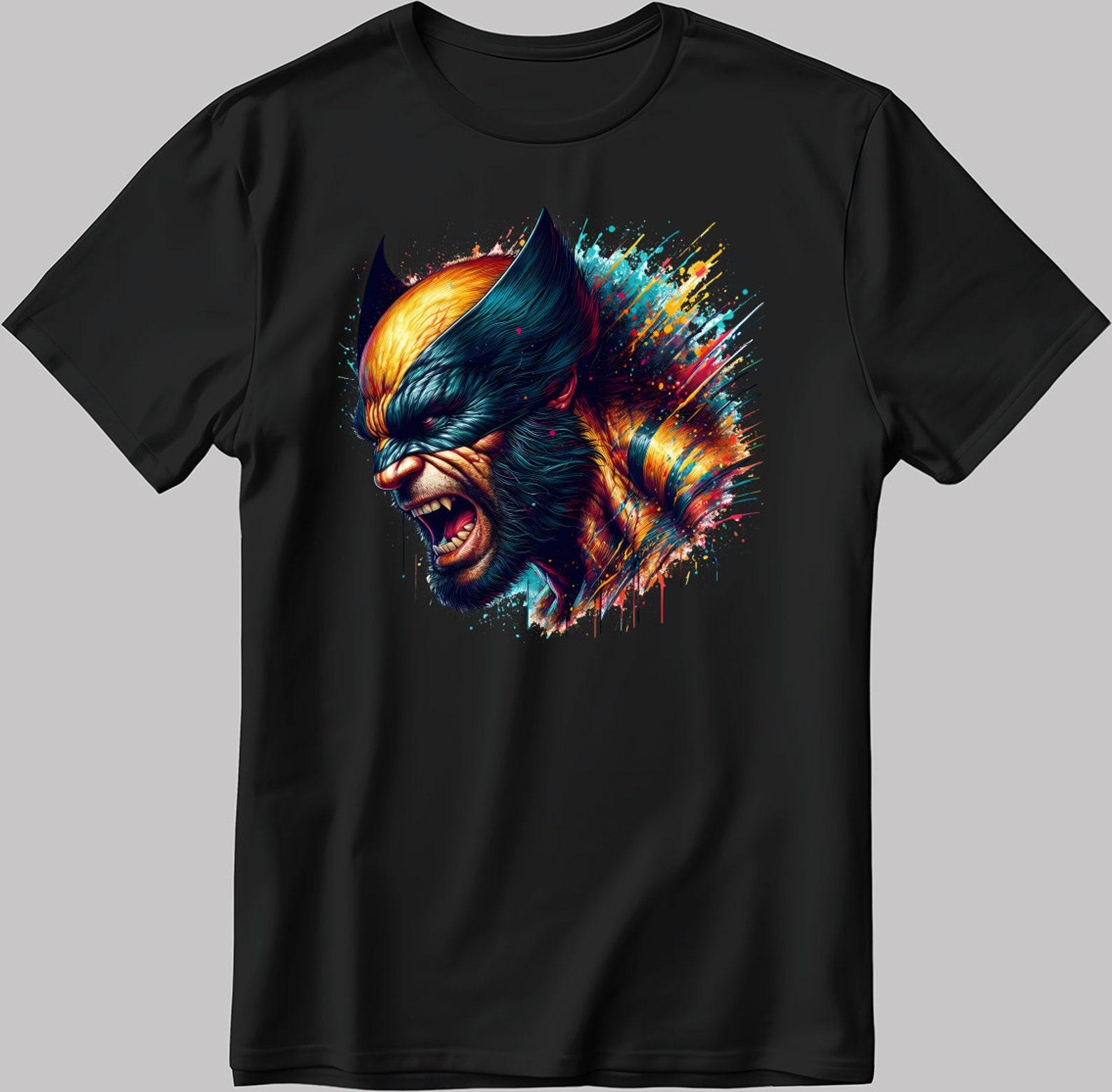 X-Men Wolverine Graphic T-Shirt, Unisex Cotton Tee F573 S