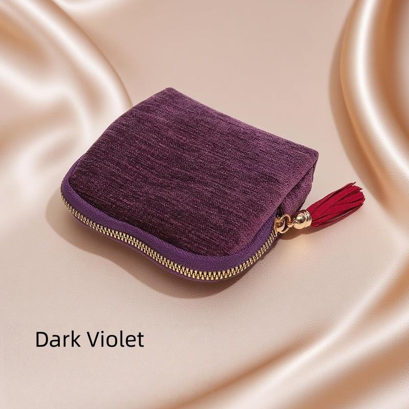 Women's Travel Flannelette Zipper Pouch Portable Modern Luxury Jewelry Packaging Bag Necklace Ring Storage Container