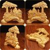 Huangshan Ornament, Welcome Pine, Cash Tree Ingot Alloy Feng Shui Ornament Home New Metal Crafts
