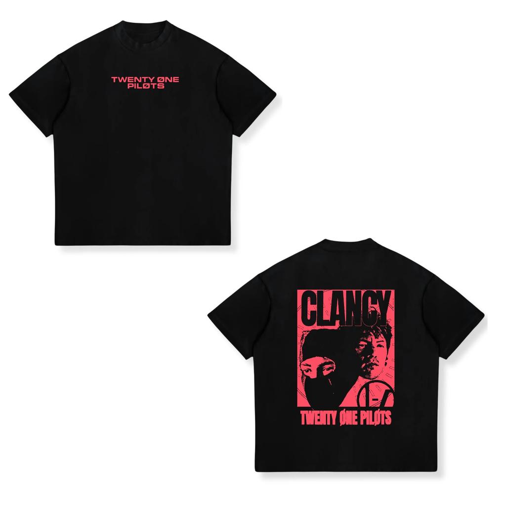 Hip Hop T-Shirt Twenty One Pilots Band Women Men Short Sleeve Oversized Y2k Rapper Streetwear Punk Street Harajuku Unisex Tees