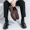 Men’s Brogues Formal Business Leather Shoes Men Retro Tuxedo Wedding Classic Dress Shoes Plus Size
