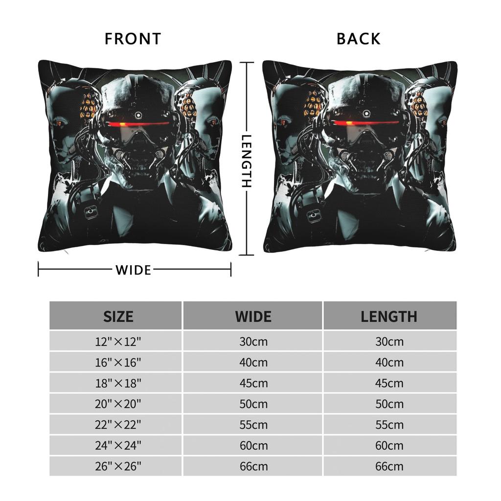 Pillow Case Megadeths Square Trias Bot Pillow Cover For Living Room Bed Chair Cute Funny Pillowcases