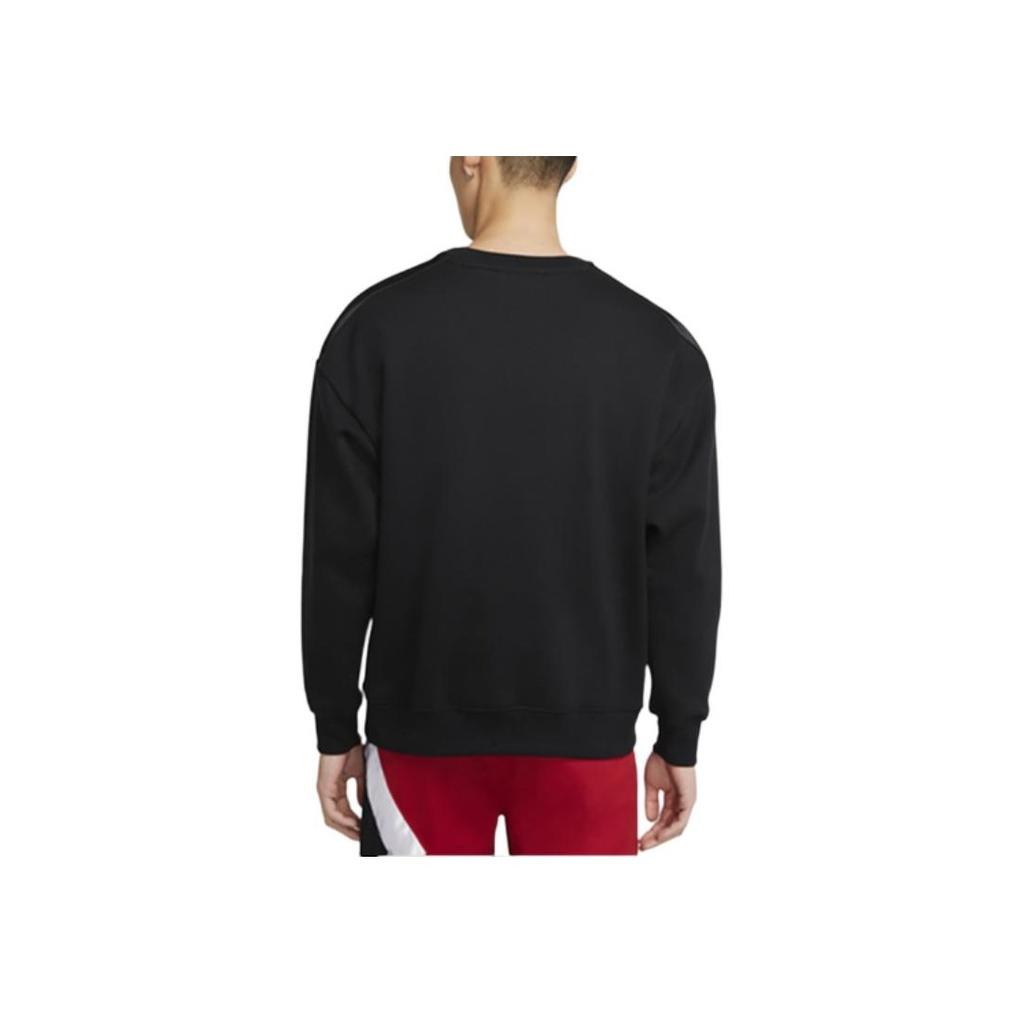 Jordan Remastered Print Fleece Crewneck Sweatshirt Men Tops Black CT6283-010