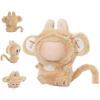 Cute Animal Clothes for 17cm Small Doll – Soft Plush Outfit Set for Doll Dress Up – Bee Costume & More (NO Doll)