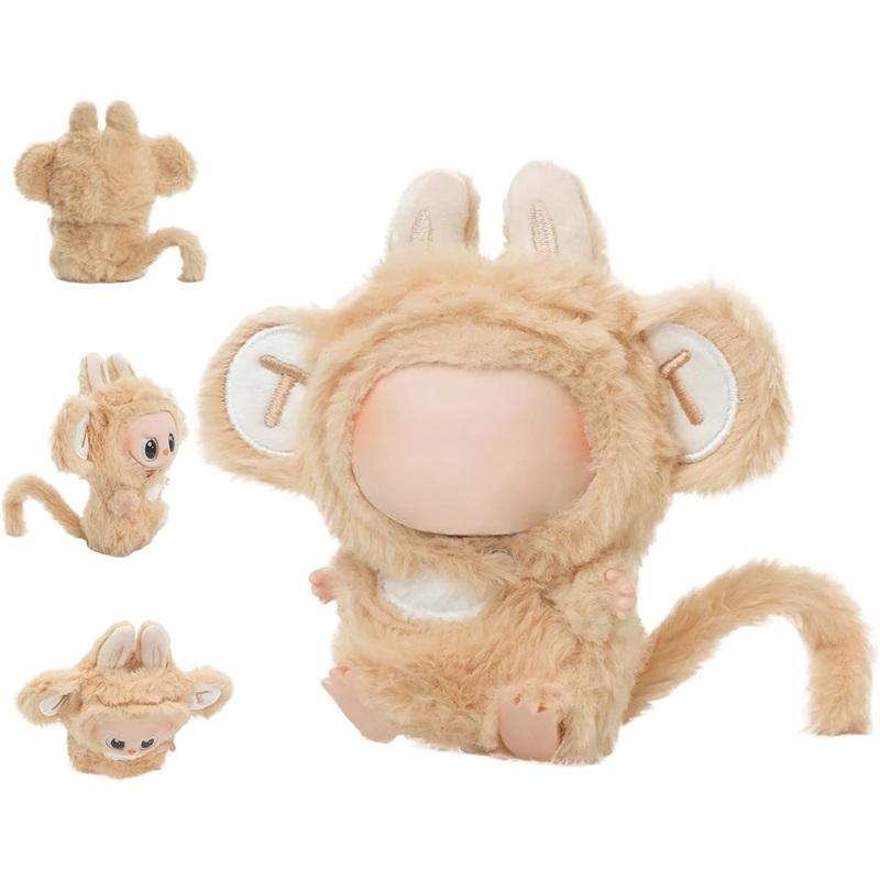 Cute Animal Clothes for 17cm Small Doll – Soft Plush Outfit Set for Doll Dress Up – Bee Costume & More (NO Doll)