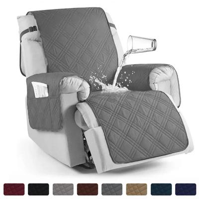 1 Seater Anti-slip Recliner Cover Solid Color Waterproof Armchair Slipcover Lazy Boy Relax Couch Coushion for Living Room Home