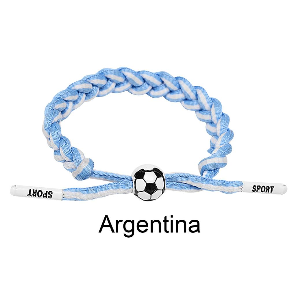 Football Team Fan Support Identification Woven Bracelet