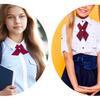 [NiceYnn] 2-Piece Set, Unisex Cross Tie, Pre-Tie Bow Tie with Adjustable Snap Button, for Shirts, Uniforms, School, Birthday Gifts