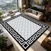 Black White New Chinese Style Living Room Carpet Home Decoration Luxury Non-slip Soft Rug Easy Clean Short Velvet Big Floor Mats