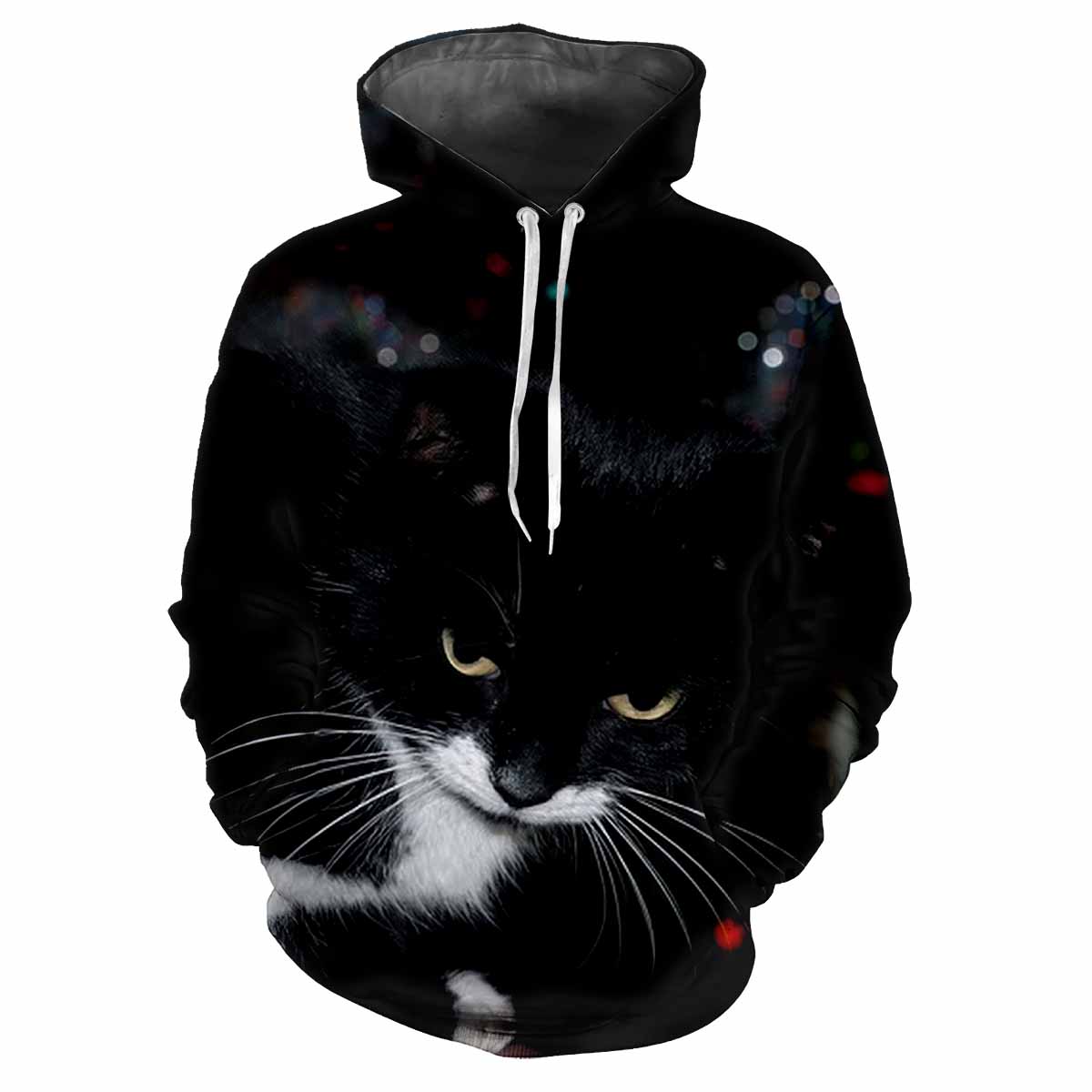 

Cartoon Cat Harajuku Printed Street Hip Hop Fashion Men Women Fun Style Soft Comfortable Fashionable Elegant Personalized Hoodie 4XL