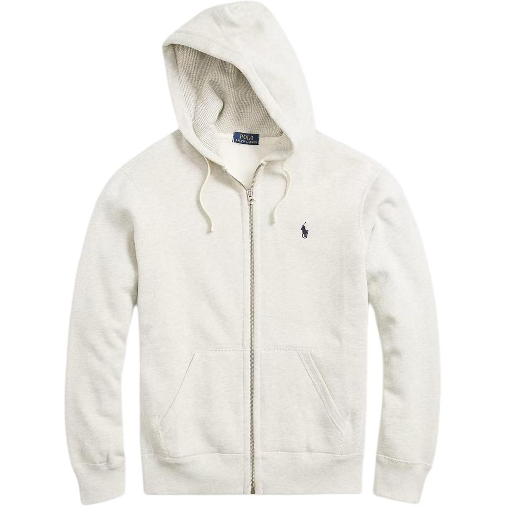 Polo Ralph Lauren Embroidered Pony Logo Hooded Zip Cotton Sweatshirt Men sweatshirt 710625887-039