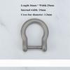 10 Styles Horseshoes Buckles Titanium Alloy Shackle Key Ring  Outdoor Accessories