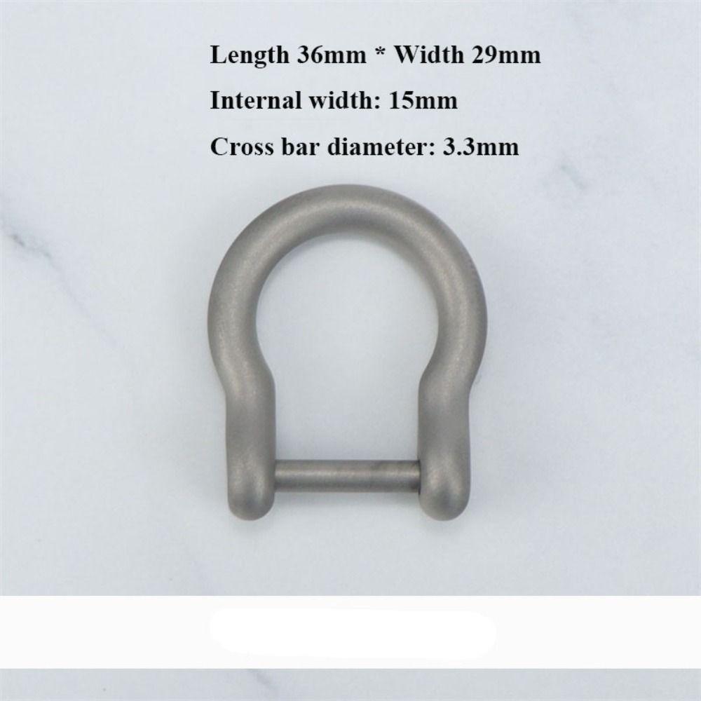 10 Styles Horseshoes Buckles Titanium Alloy Shackle Key Ring  Outdoor Accessories