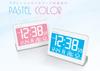 ADESSO Alarm Clock, Pastel Colors, Radio-Controlled, Temperature, Humidity, Date Display, Blue, AX-400BL