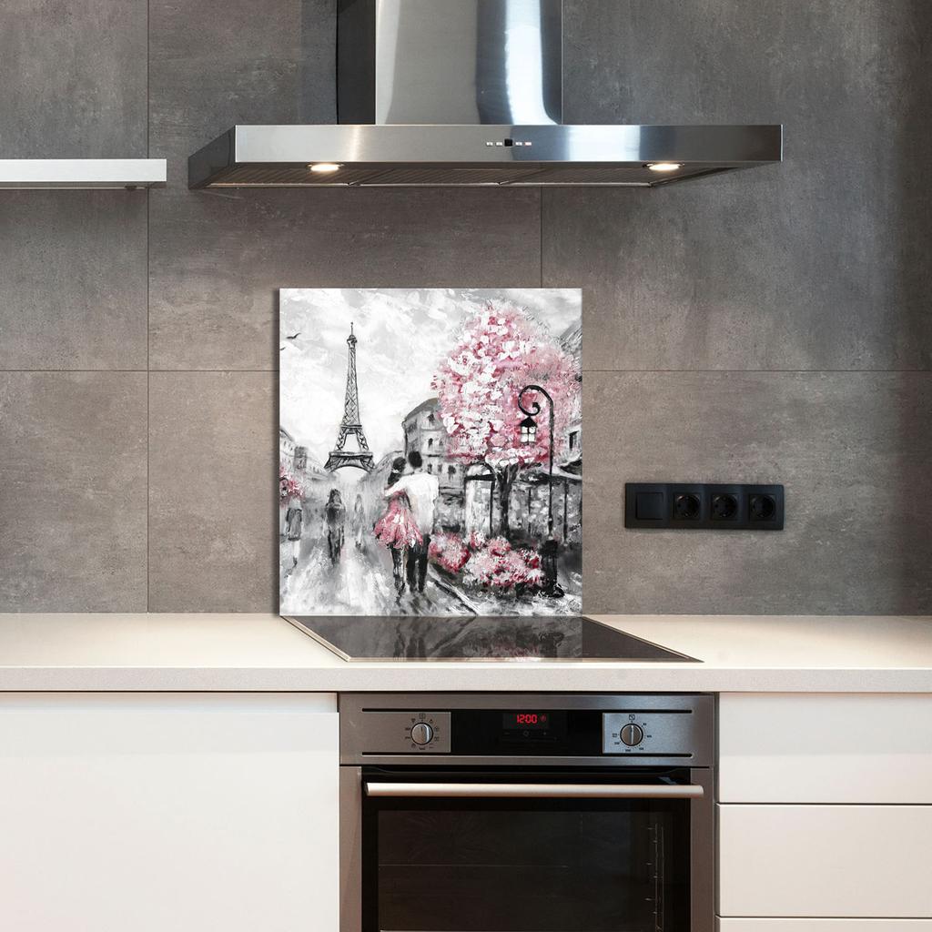PANEL SZKLANY DO KUCHNI 60x65 Paryż