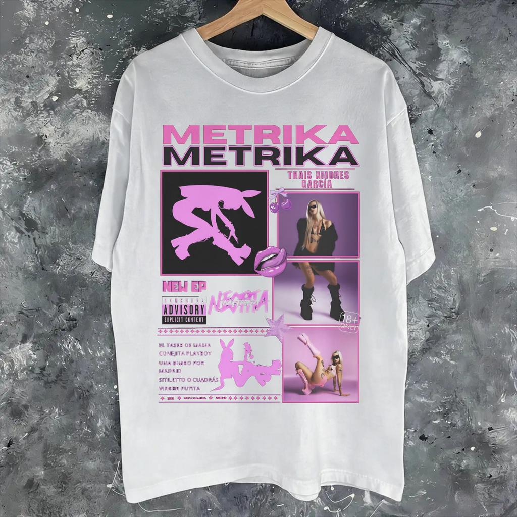 Singer Metrika Album Tour 2026 Graphic Printing T Shirts For Unisex Unisex Pure Cotton Tee Shirt Clothes