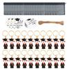 20 Pack Graduation Theme Key Rings Academic Celebration Keychains with Gift Labels Mesh Bags Gown Students Souvenirs