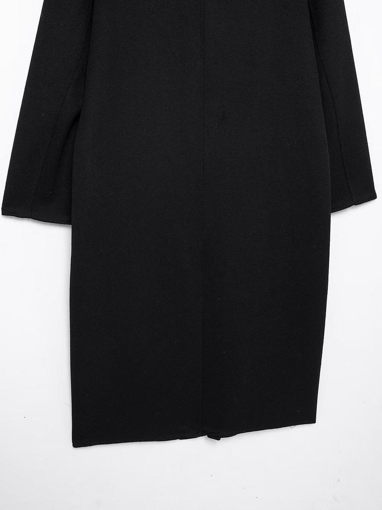 2024 Winter Women's European & American Double-Breasted Loose Fashion Overcoat