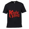 Kinky Boots Red Glitter Script Loose Vintage Distressed Washed Casual Tee