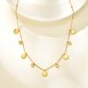 Trendy High Quality Zircon Flower Heart Necklace For Women, Waterproof Stainless Steel Charm Necklace, Party Jewelry Gift