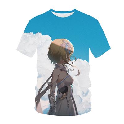 New Men's Genshin Genshin Impact T-shirt 3D Digital Printing Cartoon Short Sleeve T-shirt