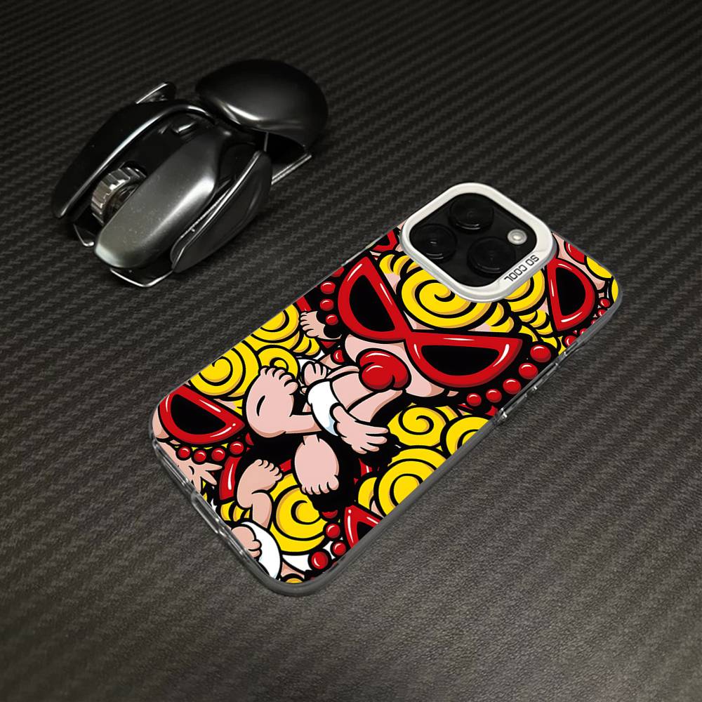 Japan Fashion H-Hysteric M-Mini For iPhone 17 16 15 14 13 12 11 Pro Max Plus Matte Color Back Phone Cover
