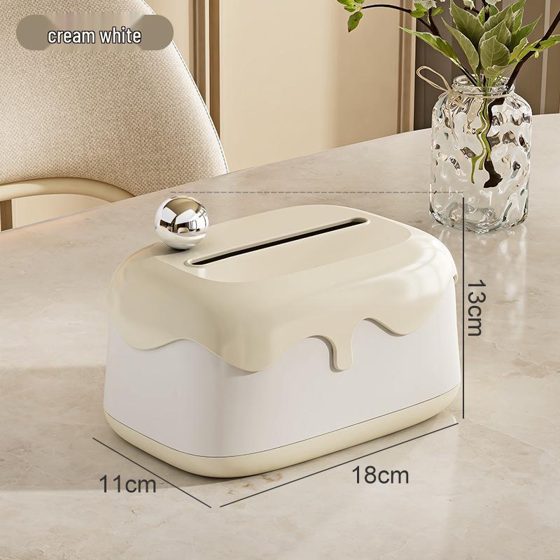 

Двухцветная коробка для салфеток с колорблоком: Элегантный аксессуар для гостиной