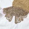 Vintage Shawl O-Neck Doll Fake Collar Shirt Women Hollow Crochet Lace False Collar Detachable Woman Half Shirt Faux  Col