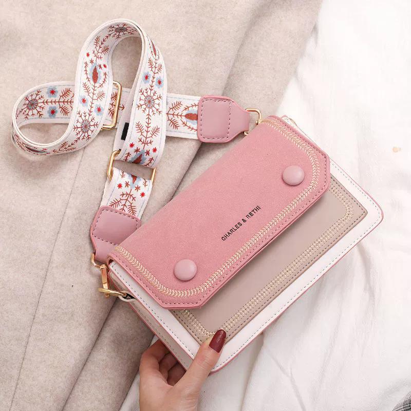 Women's Trendy Small Square Crossbody Bag Lightweight Casual Chic Dual Strap Shoulder Bags