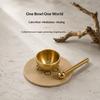 Portable Small Brass Singing Bowl Premium Sound Healing Gift for Home Ornament Meditation Relaxation Stress Relief