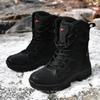 Martin Boots Winter Velvet Thickened Warm Snow Boots Outdoor Thick-soled Tooling Mountaineering Combat Training Boots