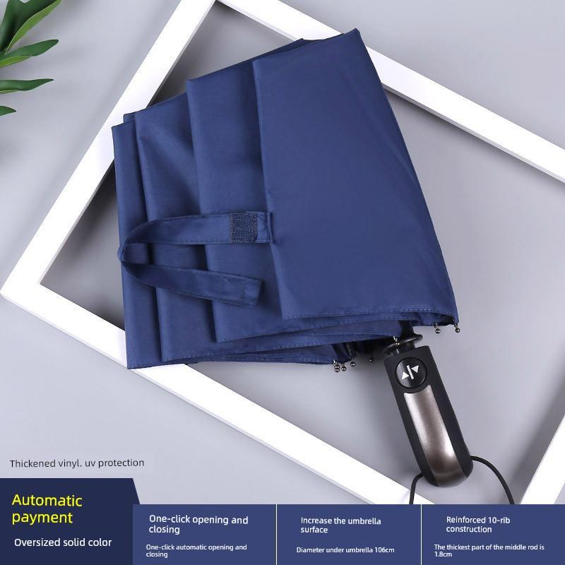 Dual-Purpose Sun and Rain Umbrella for Men and Women, Sun Protection, Uv-Resistant, Portable, Foldable, Fully Automatic, Large Sun Umbrella
