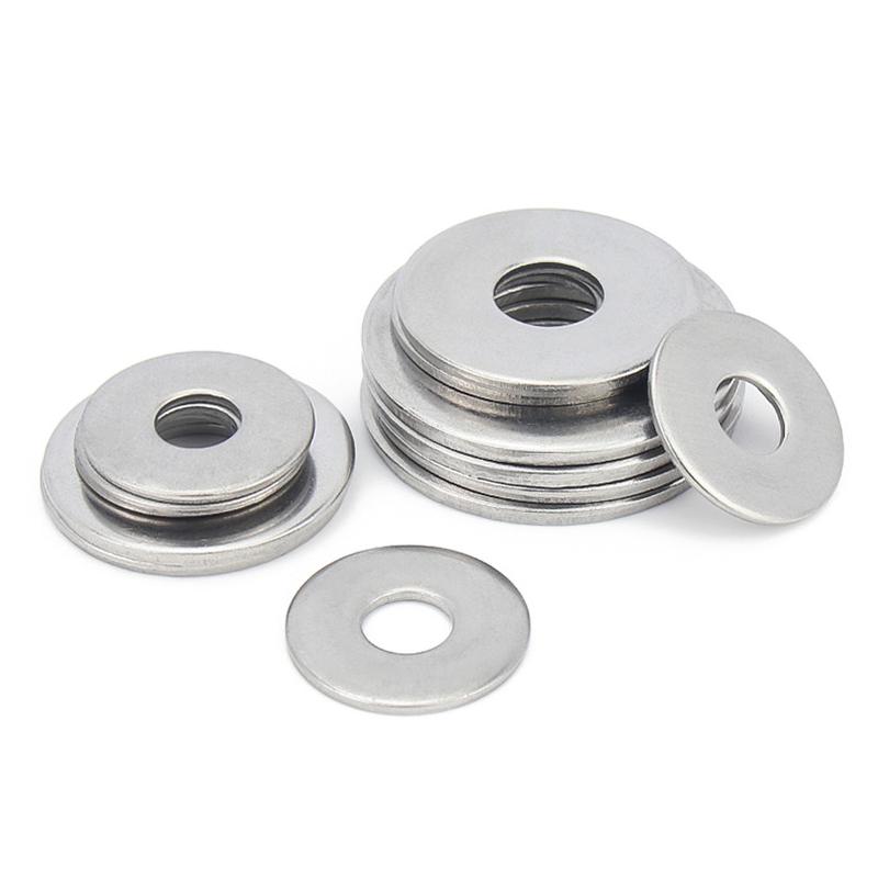 180/360/580Pcs 304 Stainless Steel Flat Washer Assortment Kit Plain Washer Oring Gasket Ring Set For Sump Plugs