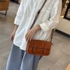 Johnature Retro Genuine Leather Women's Small Bag Cowhide Solid Color Versatile Shoulder Crossbody Bags