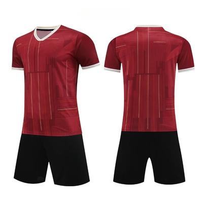 Retro Football Jersey Black and White Stripes Soccer Uniform Plain Soccer Jerseys Football Training Kit