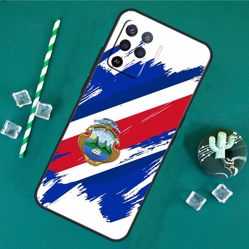 Costa Rica Flag Case For Oppo A40 A60 A80 A16 A76 A96 A18 A38 A58 A78 A98 A91 A15 A17 A74 A94 A54 A57S Cover