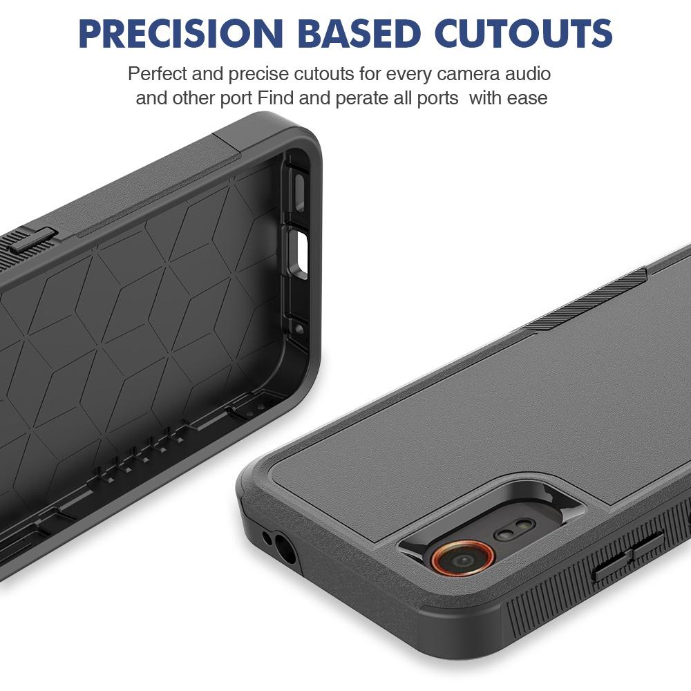 Hybridní robustní pancéřové nárazuvzdorné pouzdro na telefon pro Samsung Galaxy Xcover 7 6,6 palce Rám z TPU Pevný plastový ochranný zadní kryt