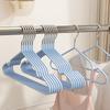10pcs Metal Traceless Non-slip Clothes Hangers Durable Strong Anti-slip Clothes Racks Household Space Saver Organization Bedroom