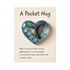 Handmade Heart Resin Charm Miniature Bird Ornament with Gift Card For Christmas Decorations Holiday Gift Exchanges P9YB